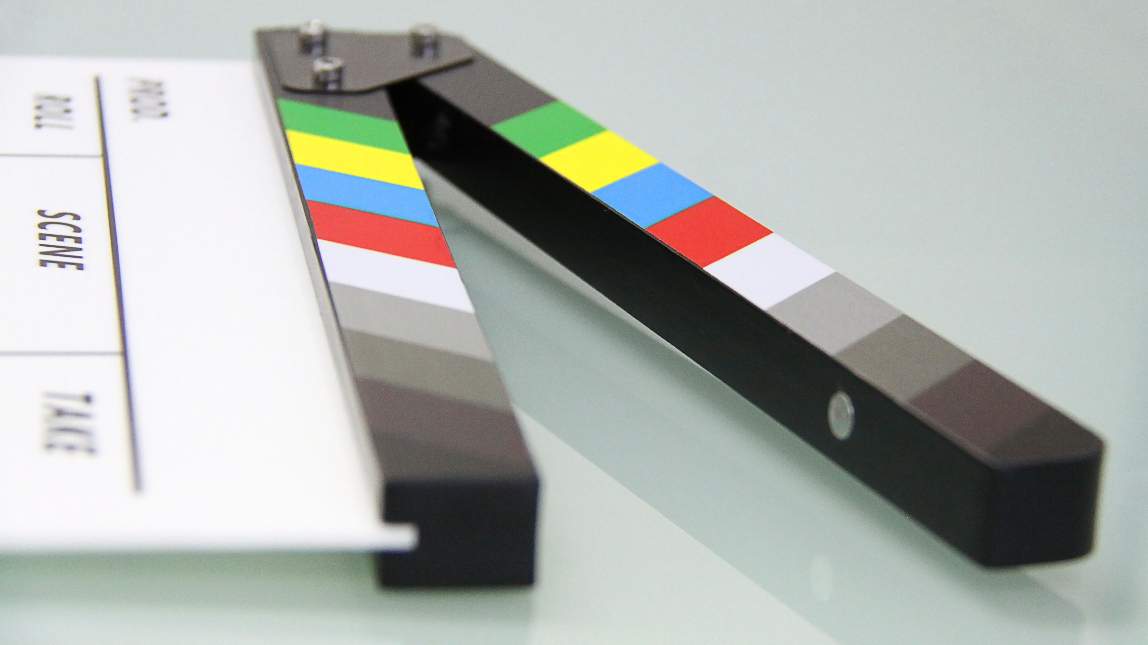 Film slate used in between takes on film sets